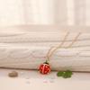 Ladybug-Pendant Necklace With Zirconia For Women Lightweight Allergy Free Jewelry Gift