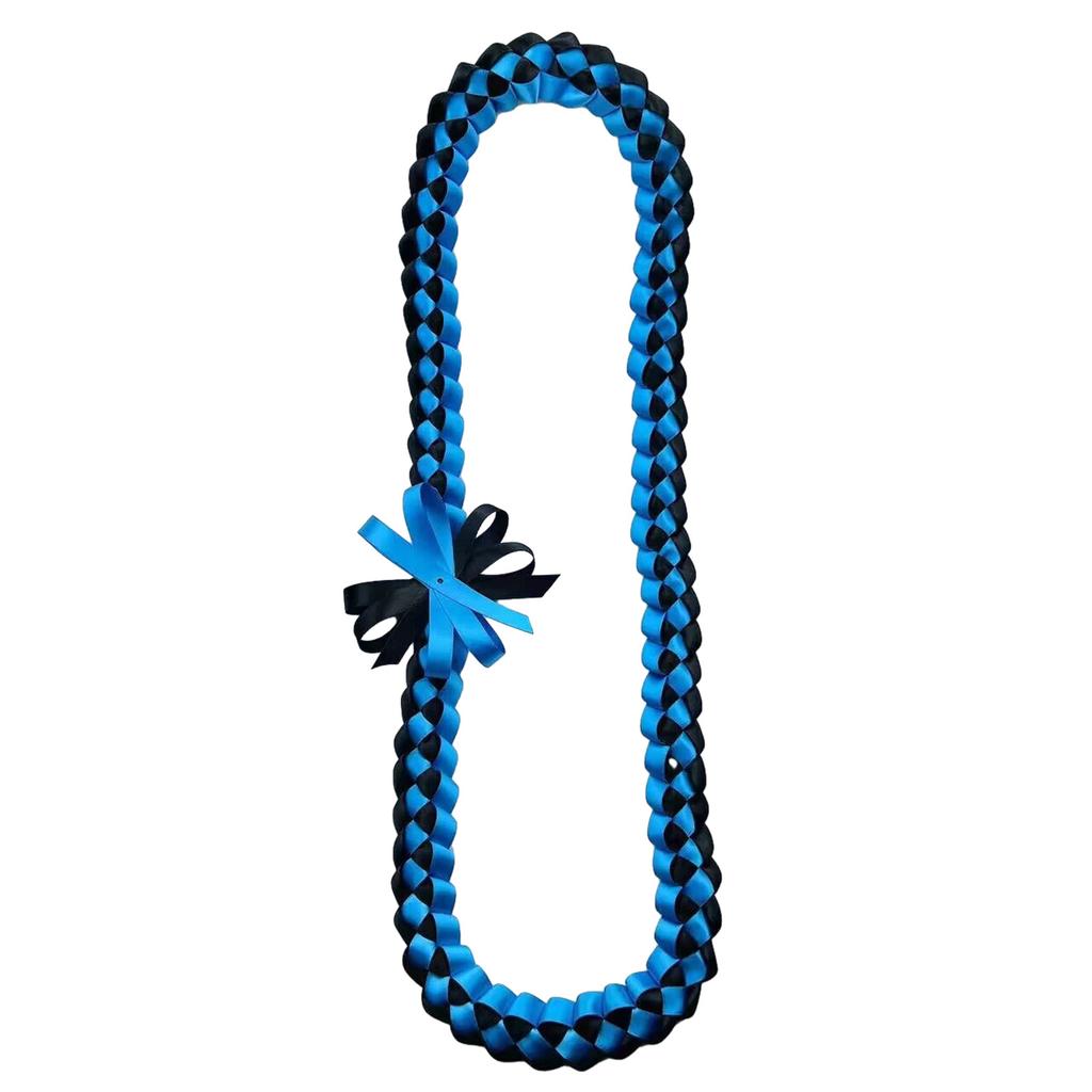 Double Sided Graduation Ribbon Necklace Intricate Weave Honor Rope Handmade Ribbon Garlands Delicate Woven Neckchain