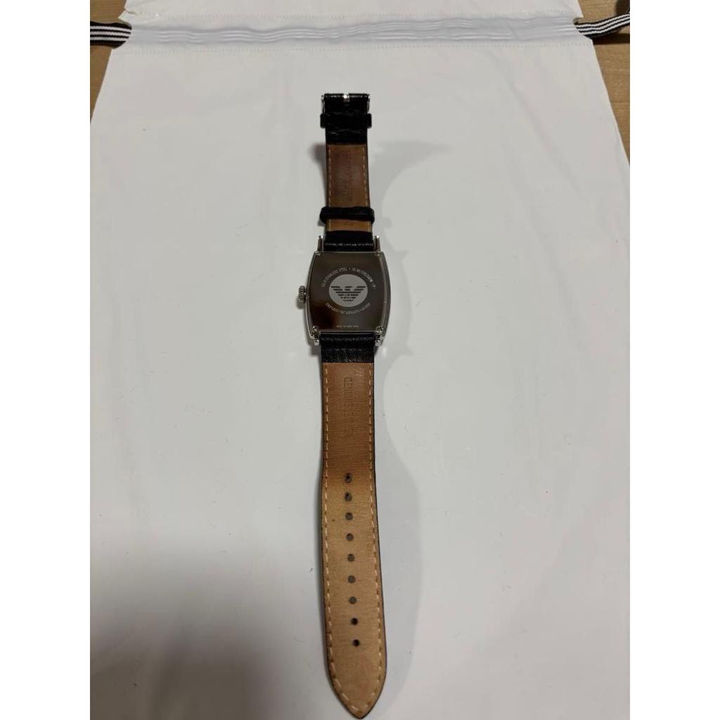 Used Emporio Armani watch leather strap [battery not replaced]