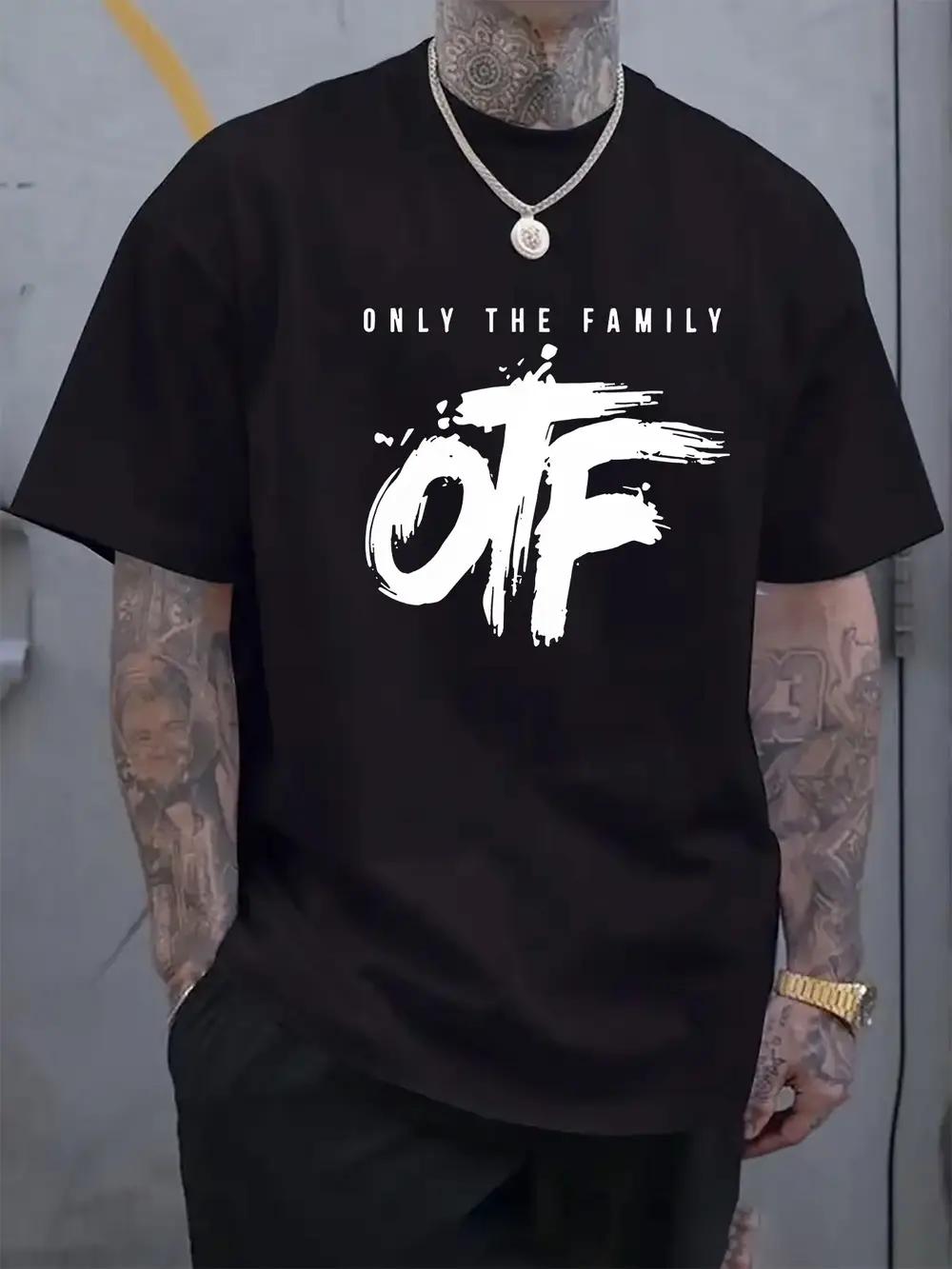 Only The Family Graphic Tee - Casual Crew Neck Short Sleeve T-shirt with OFF Design XXXXL