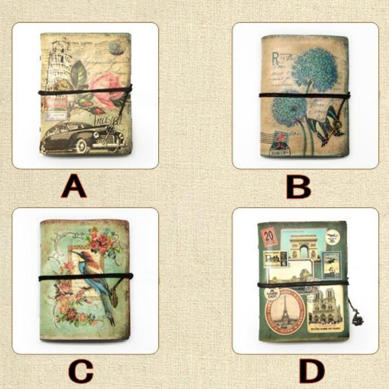 Vintage Stationery PU Leather Notebook Creative Kraft Paper Planner Sketchbook Agenda Diary Notebook