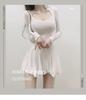 Dongdaemun Slim Fit Cardigan & Suspender Dress Set - Sexy, Figure-Revealing Two-Piece Outfit