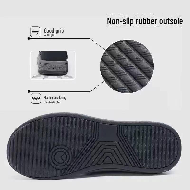 RK Atmungsaktive Freizeitschuhe für Herren mit dicker Sohle für mittleres und älteres Alter – langlebig und bequem zum Gehen und Fahren