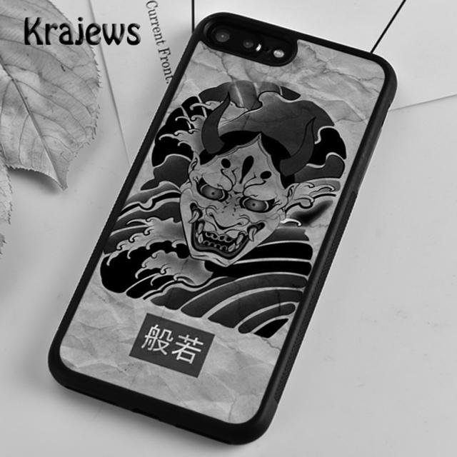 Krajews Japanese Hannya Mask Phone Case Cover For iPhone 17 Air 16 15 14 plus 12 13 pro max coque Shell Fundas