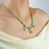 European & American Design Dopamine Color Rope Necklace with Ocean Series Pendant