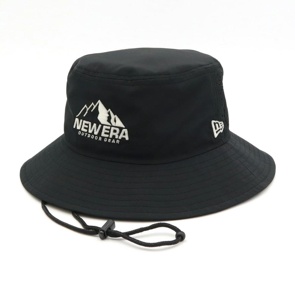 [New Era] Outdoor Adventure Hat, UV Embroidery Thread, Black, ML, OD ADV LT DWR POLY BLK