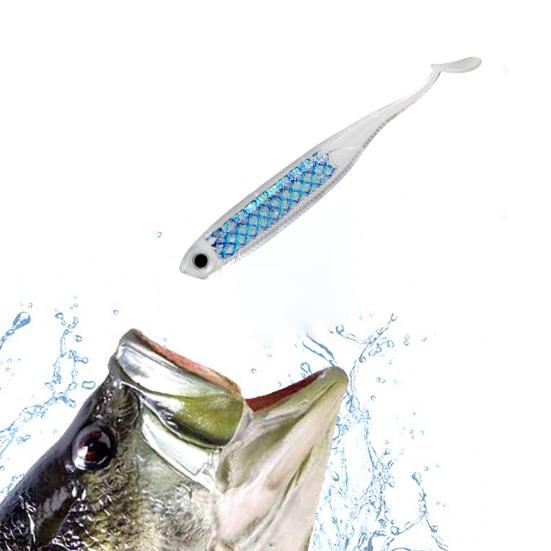 Měkká nástraha Swimbait Rybářská nástraha Lure 3D Oči Realistický Vzhled Jasná Barva Mini Velikost Přenosná Venkovní Rybaření Umělá Nástraha