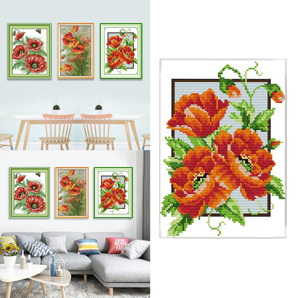 Printed Cross Stitch Kit DIY Handmade Embroidery Kits for Kids