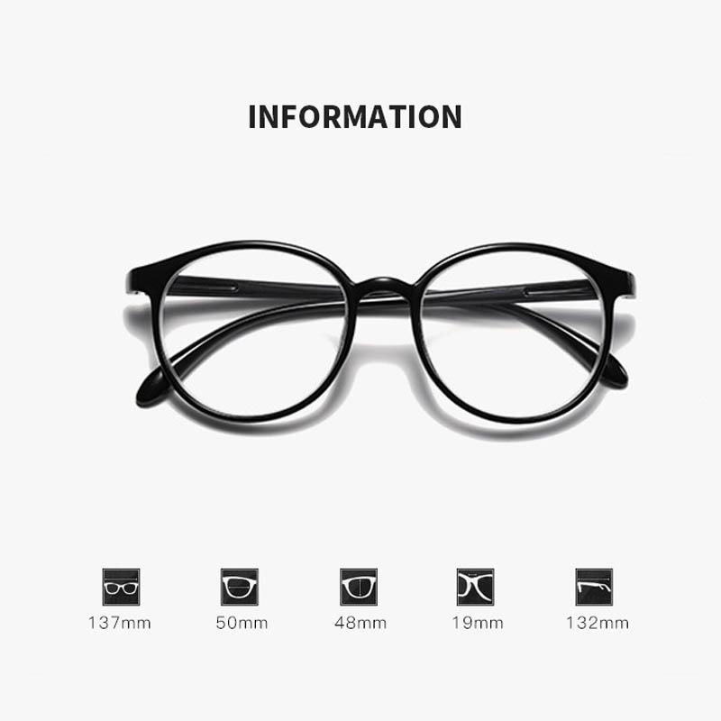 Anti-Blaulicht Uv Augenschutzbrille Computerbrille Optische Brillenbrille Damen Herren Brillen Runde Brille