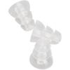 BigKing Hearing Aid,Universal 5pcs Hearing Aid Domes Ear Tips Silicone Soft&Comfortable 3 Layers Transparent Replacement BTE ITE Hearing Aids