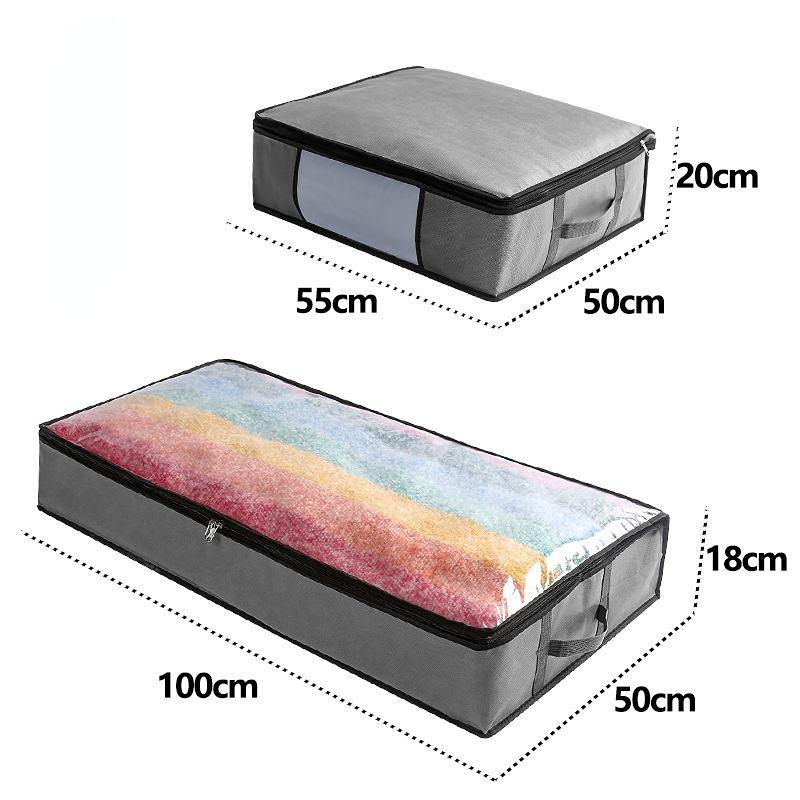 Large Capacity Quilt Storage Bag Non-Woven Clothing Storage Box Wardrobe Organizer for Clothes Bedroom Closet Organizer Case Hot