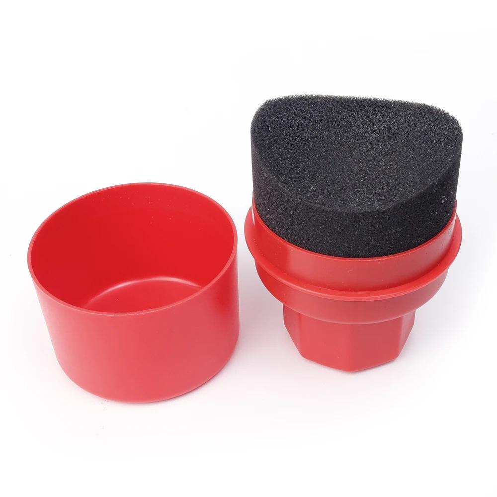 

Изогнутая губка для полировки шин, губка для полировки автомобильных шин с крышкой, инструмент для очистки контура автомобильного колеса, губка высокой плотности