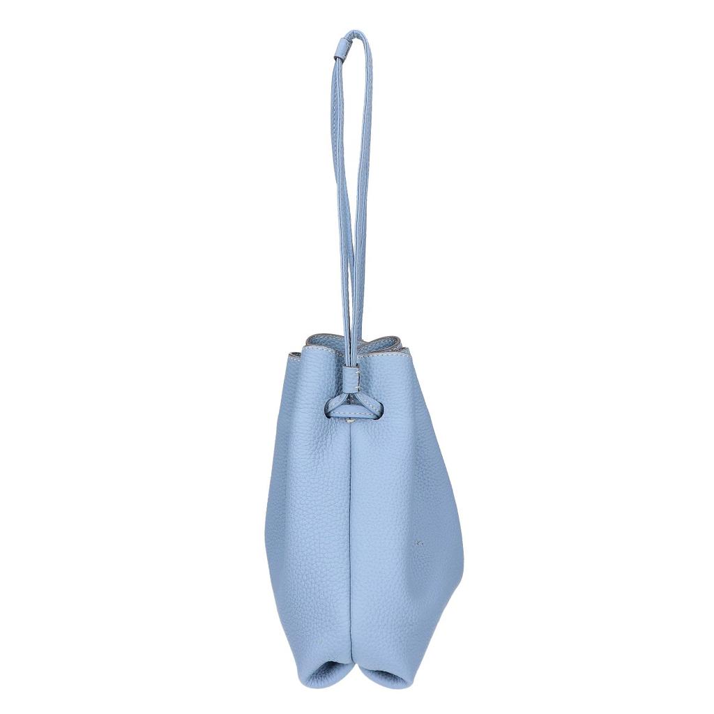 BONAVENTURA [Beautiful Condition] Noah Bag Shrink Leather Drawstring Handbag Light blueUsed