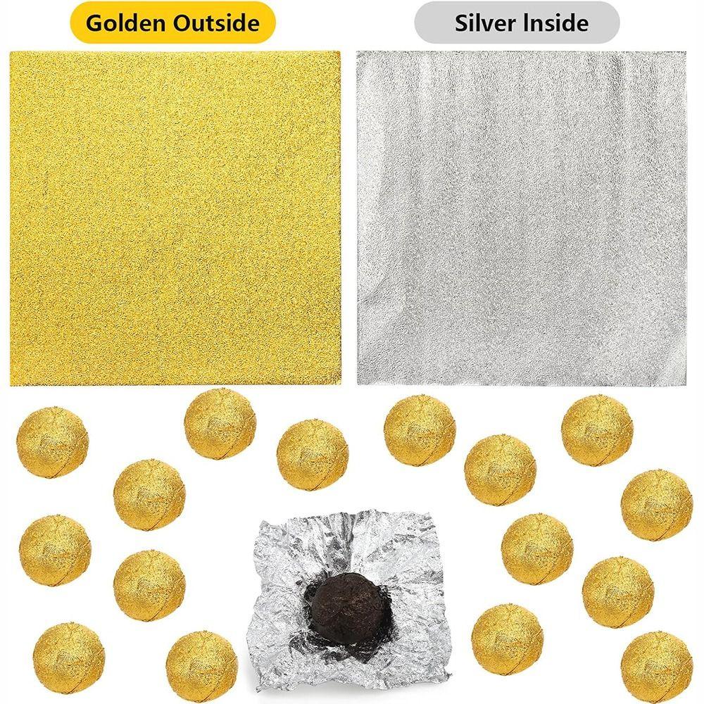 Gilded Aluminum Foil Paper Gold Candy Wrapping Paper New Foil Candy Wrappers DIY Decorations