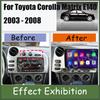 Car Radio Android 14 For Toyota Corolla Matrix E140 2003 - 2008  For PONTIAC Vibe 2003 2004 Auto Stereo BT GPS CarPlay WIFI DVD
