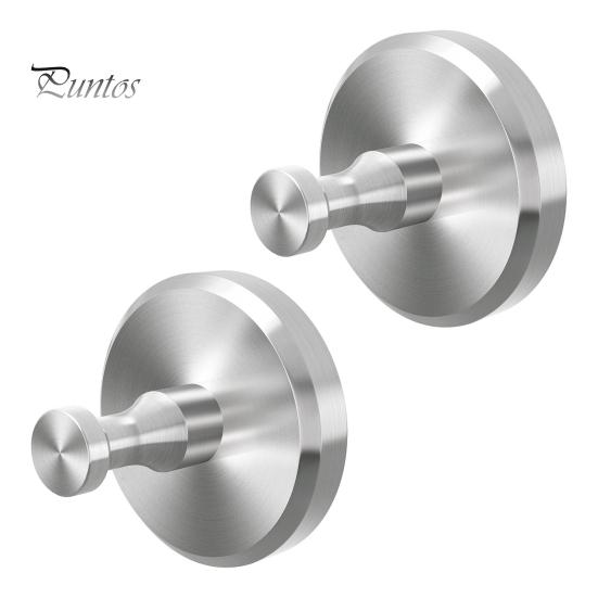 

2/4/6 шт. крючков на присосках, вешалки без сверления, грузоподъемность 11 фунтов, нержавеющая полированная поверхность, крючки для полотенец в ванную комнату 2pcs серебряный