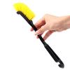 Car Wheel & Tire Cleaning Brush with Hard & Soft Bristles for Crevice Stain Removal