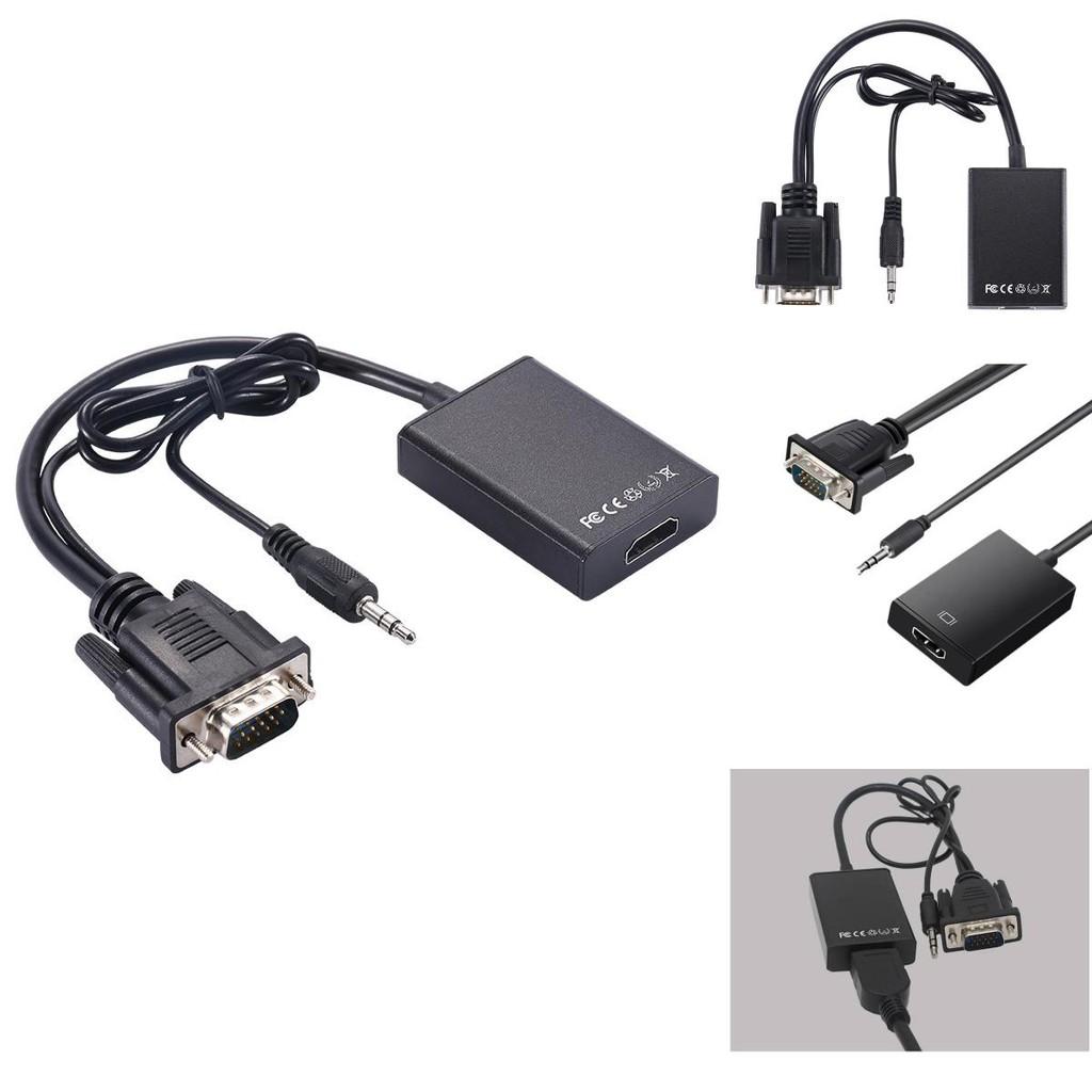 Cabo Conversor VGA para HDMI Núcleo de Cobre para HDTV Monitor PC Gaming Configuração de Home Theater