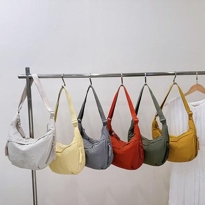 Spring New Versatile Shoulder Bag Crossbody Bag Nylon Casual Lightweight Dumpling Bag