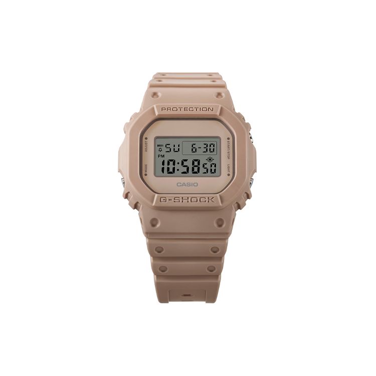 Casio G-Squad G-Shock 5600 Series 200M Water Resistant Quartz Movement Resin Strap Unisex Watches Gray DW-5600NC-5JF