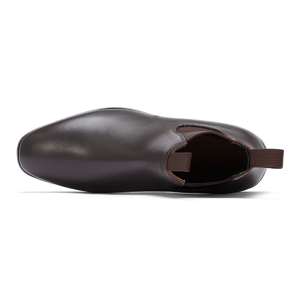 Fashion High Quality Men's Genuine Leather Chelsea Boots Top Layer Cowhide Lining Raw Rubber Sole Latex EVA Insole-Slip-On Winter Shoes