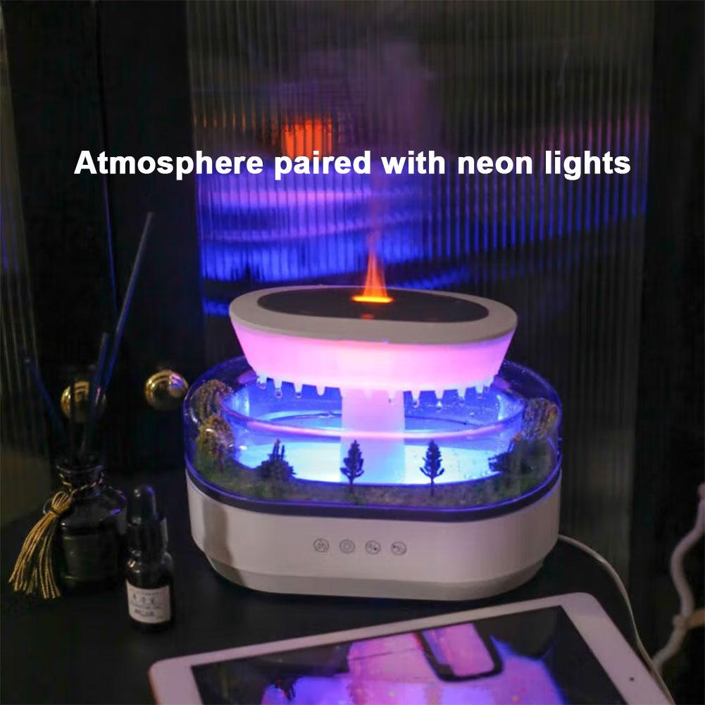NEW Aroma Humidifier Essential Oil Diffuser Water Drip Micro Landscape Aroma Diffuser with 7 Night Light for Bedroom Home Office