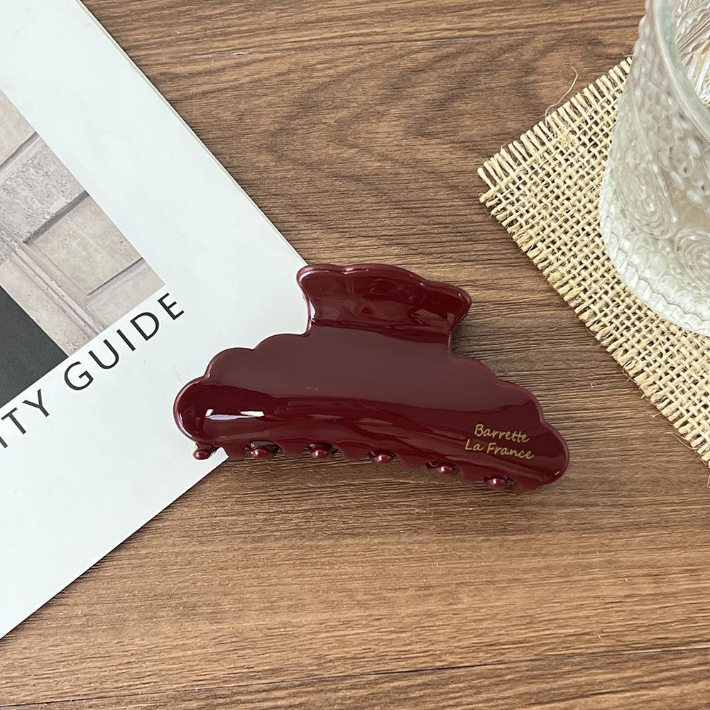 1pc New Retro Acetic Acid Grip Clip Women's Half Hair Shark Clip Medium Hair Clip Temperament Hair Clip Headpiece