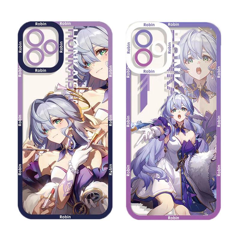 Honkai Star Rail Robin Acheron Etui Dla Samsung S24 S20 S21 S22 S23 S30 Plus Ultra S20 S21 S23 FE A35 A55 A32 A34 A54 A53 Pokrowiec