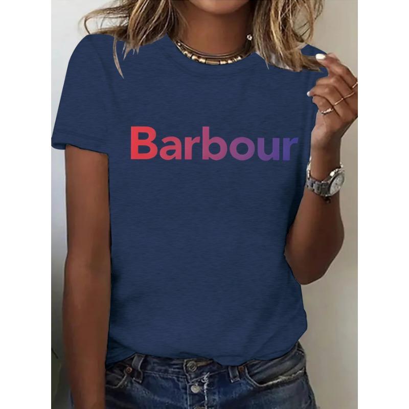 Ein neues Sommer-Kurzarm-T-Shirt im Damenstil mit Aufdruck