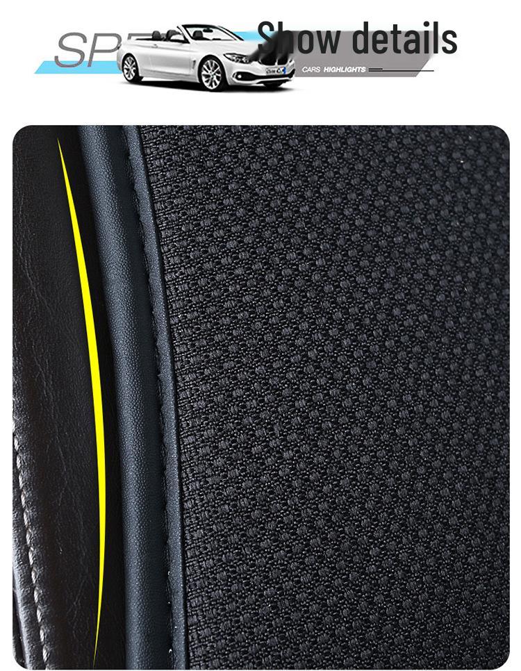 Vier Jahreszeiten Universal Auto- & Bürostuhl Sitzkissen Set – Bequeme Baumwolle & Leinen Dual-Use, Ohne Rückenlehne, 3-teilig