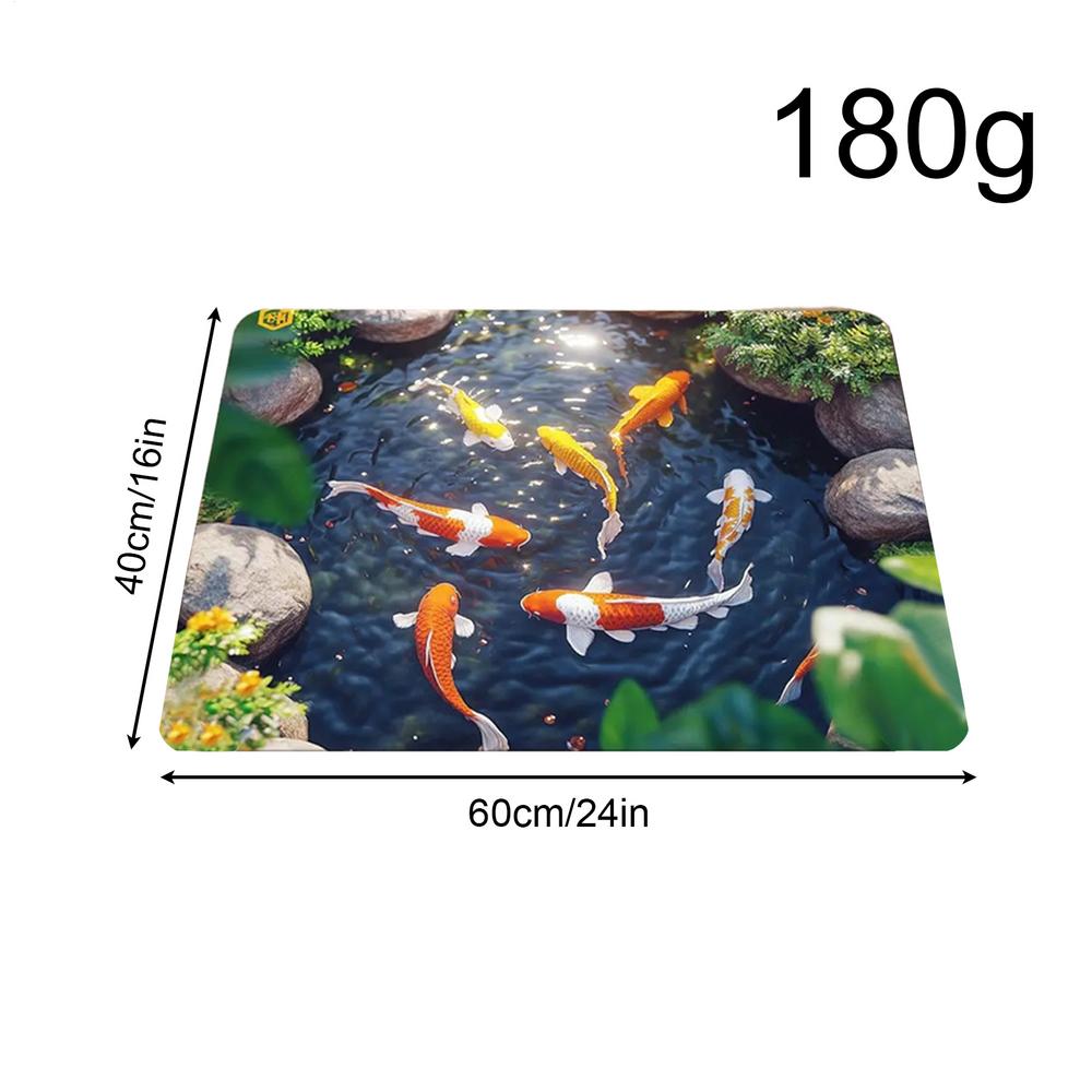 

Optical Illusion Rug Hole Fun Fishpond Non-Slip Fun Mat 3D Illusion Rug for Birthday Halloween Thanksgiving Home Holiday New