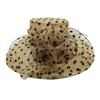 Fascinators Grote Wijde Rand Bruiloft Thee Feest Bruiloft Hoed UV Bescherming Ademend Zonnehoed Strandhoed Buiten