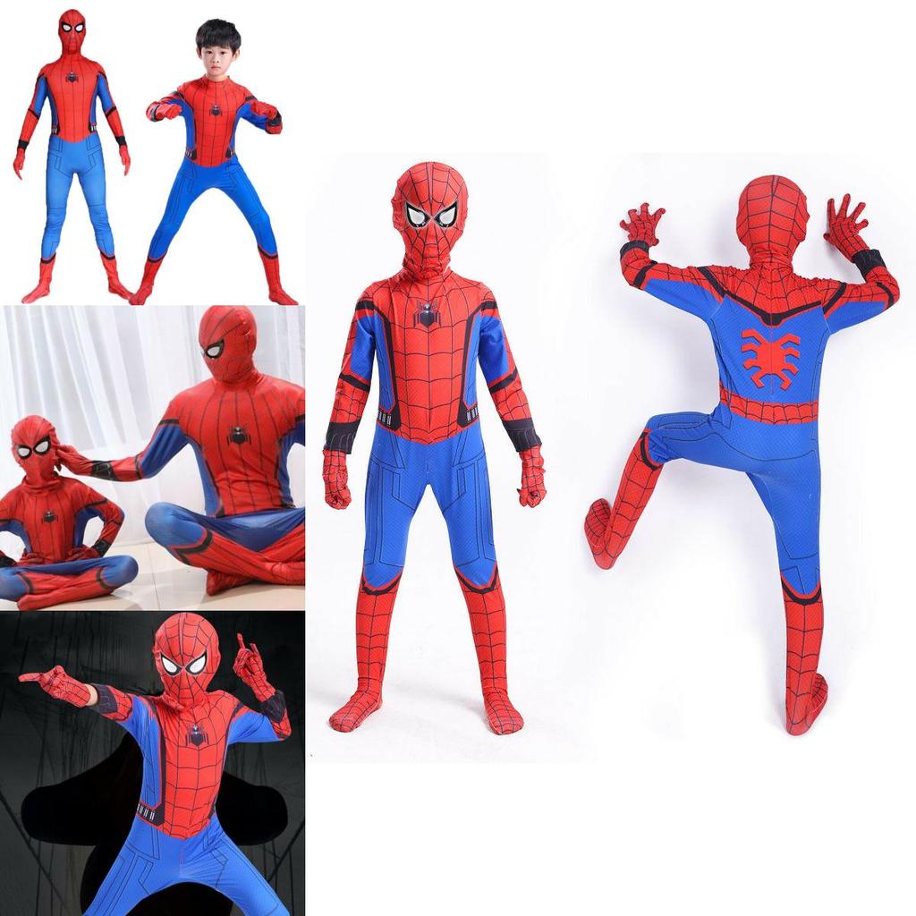 High Quality Durable Homecoming Spiderman Costume Tights Suit For Kids And Adults