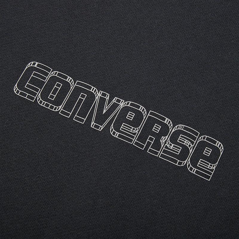New Converse Sweatshirt Men's Black 10027103-A01