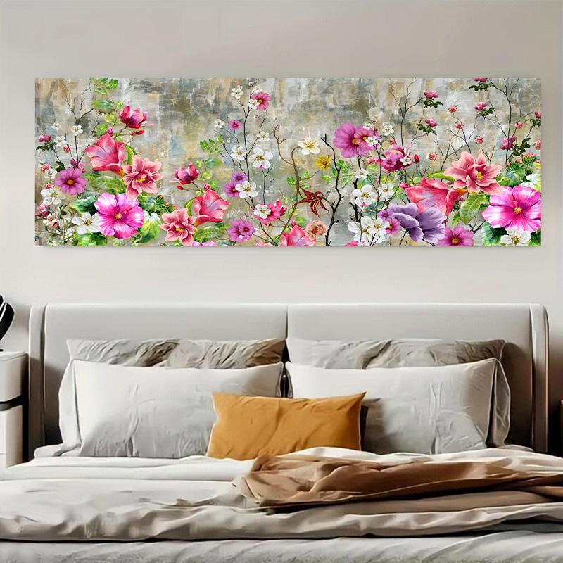 Modern Abstract Painting Wall Art Colorful Flowers Canvas Decorative Picture Poster Living Room Bedroom Home Room Decor Wall Art