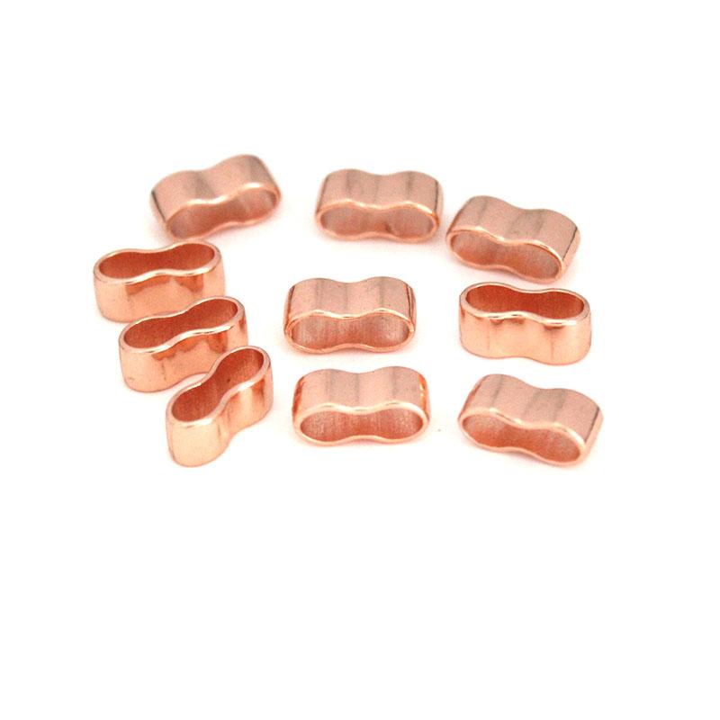 30Pcs Metal Charms Slider Spacer Beads/Big Double Hole Stopper Beads Accessories for Leather Bracelet Jewelry Making Accessories