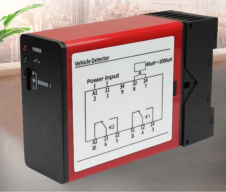 Single Channel Inductive Loop Vehicle Detector for Barrier Gates and Parking Lot Anti-Smash Sensors