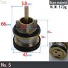 Concealed Pedal  Toilet Flush Valve  Core, Button Concealed Flush Valve for Toilet Spindle Cartridges