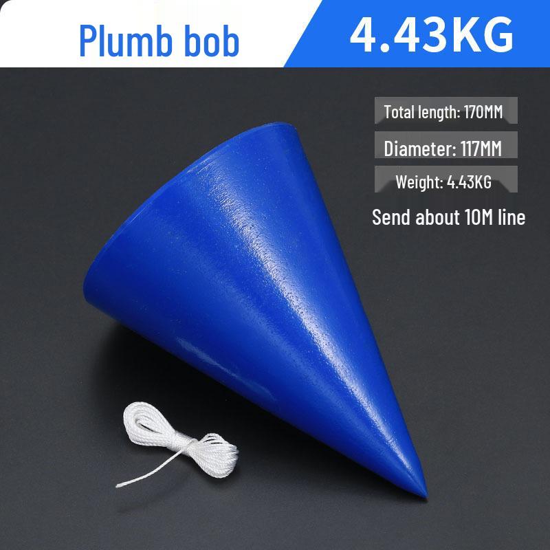 Woodworking Plumb Bob Cone, 2-10 Kg Line Weight