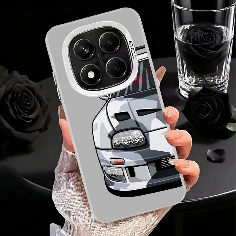 Simple Japanese Sports Cars Pattern Shockproof Phone Case for Xiaomi Redmi Note 15 14 13 12 Pro Plus 11 11S 11T 5G Cover Anti Fa Redmi Note 12 4G