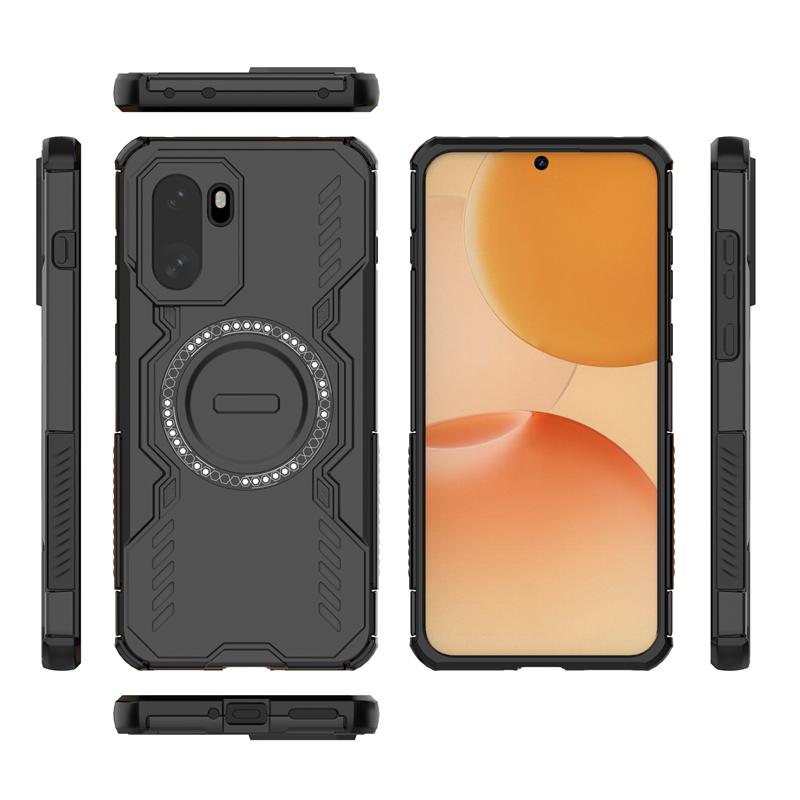 For OnePlus Ace 6T Case OnePlus Ace 6T Anti-knock Armor Magnetic Adsorption Wireless Charge Back Cover For OnePlus Ace 6T Case