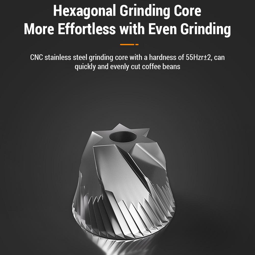 Râșniță de cafea manuală râșniță de cafea conică din oțel inoxidabil cu mâner pliabil pentru camping