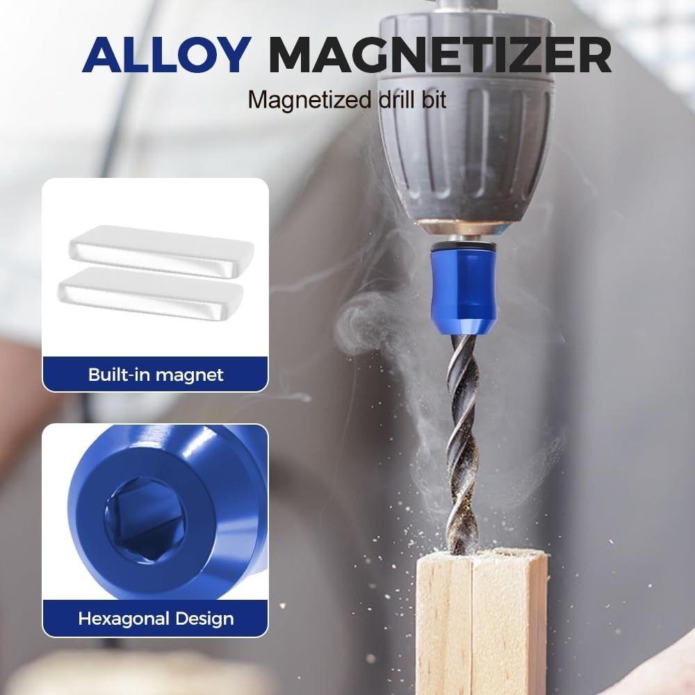 High Hardness Screwdriver Head Magnetic Ring Metal Removable Magnetic Screw Holder Universal Magnetizer Screw Household Tool