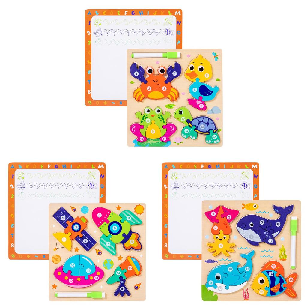 Wooden Childrens 3d Puzzle Board With Educational Benefits For Early Learning Play