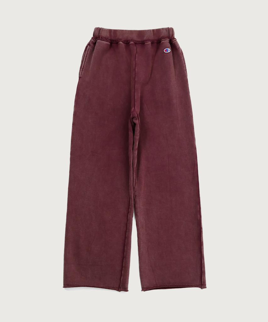 Champion Women'S Vintage Washed Brushed Sweatpants Wine