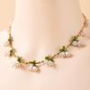 Summer limited small fresh fairy wind simulation three-dimensional lily of the valley versatile necklace