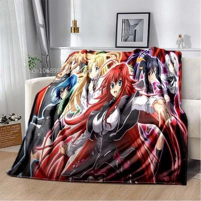 Cartoon Sexy Girl High School DxD Anime 3D Decke Bezug Flanelldecken für Betten Sofas Warme Bettlaken Weiche Decke#(1)
