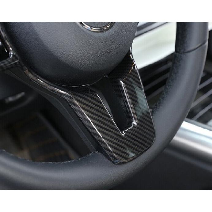 Steering Wheel Button Frame Trim Fit For Benz E-Class 2019-2021 ABS Carbon Fiber