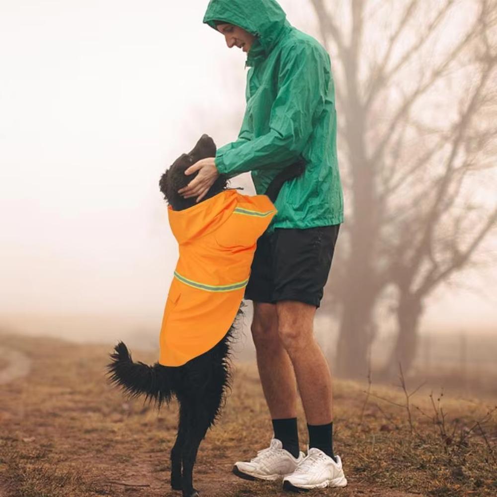 Adjustable Rain Coat High-Visibility Pet Coat Pet Supplies Pet Rain Jacket  Summer