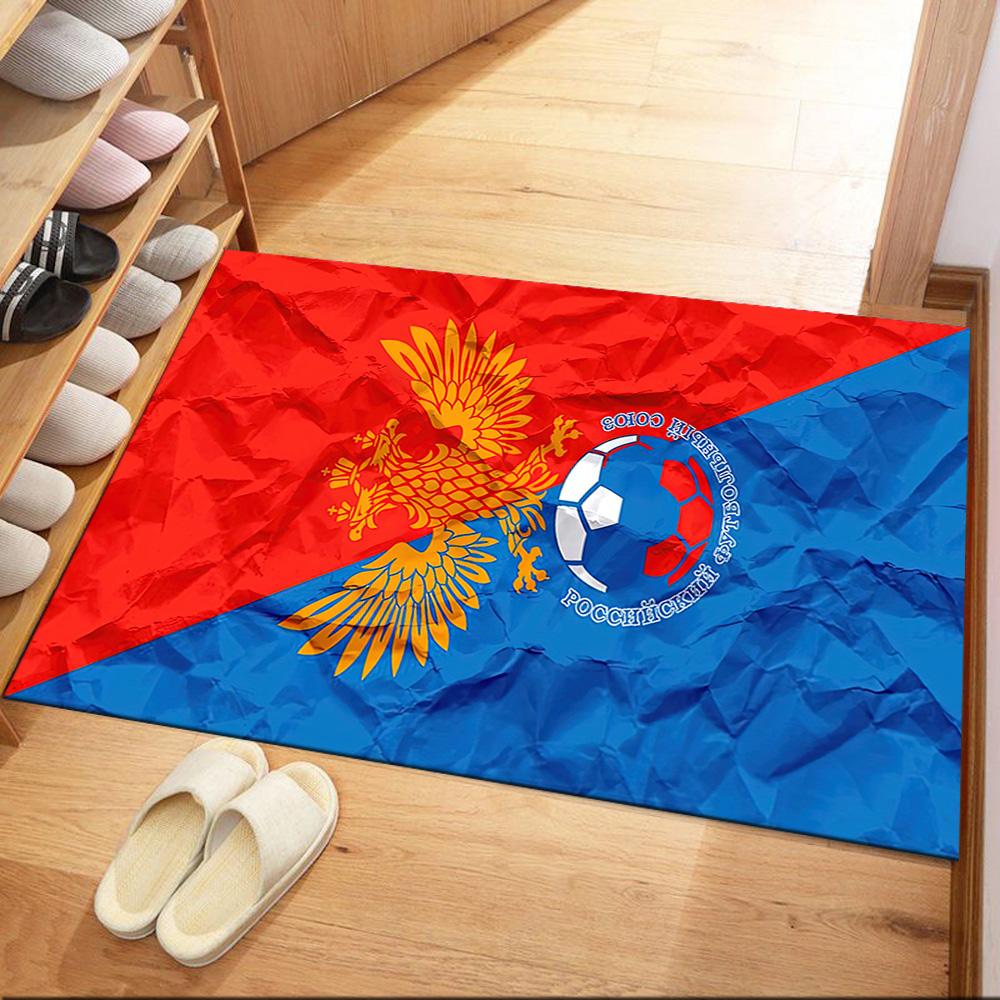 Red-style Russian Emblem Square rugs are a great choice for living rooms, bedrooms, home décor, and as gifts.